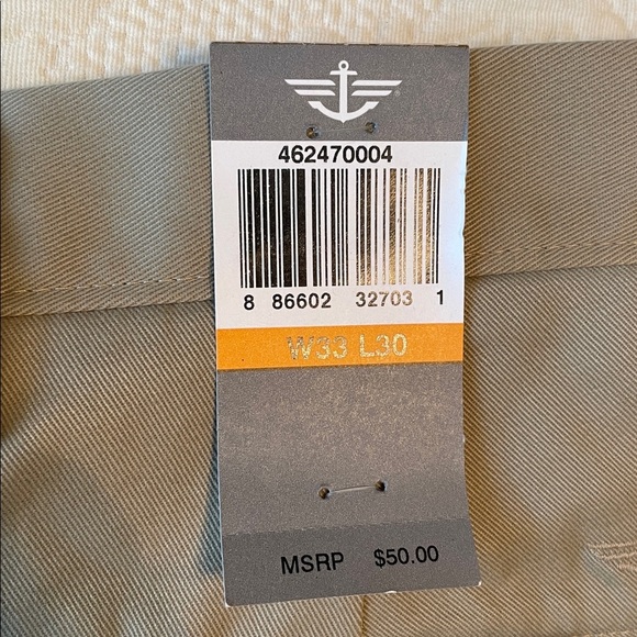 Dockers Easy Khaki D3 Flat Front Pants NWT Casual Career Men’s Size 33 x 30 - Picture 7 of 10